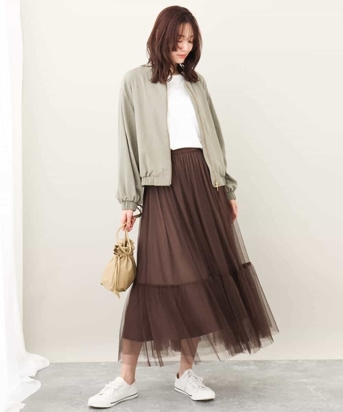 「MK MICHEL KLEIN」 ブルゾン 38 ダークグレー レディース_画像6