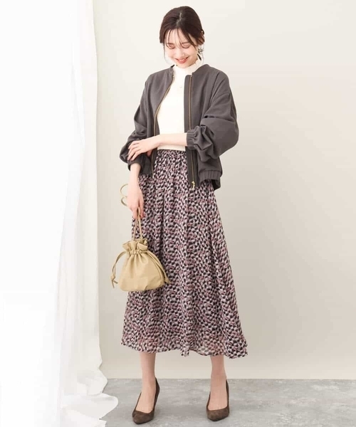「MK MICHEL KLEIN」 ブルゾン 38 ダークグレー レディース_画像9
