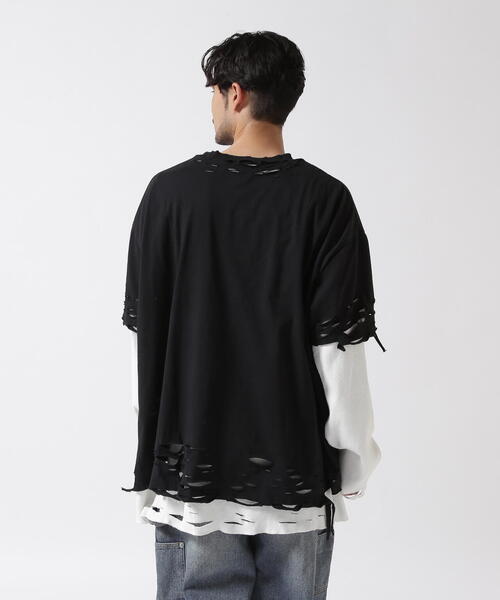 「FR(13)NDS」 長袖Tシャツ F ブラック メンズの画像
