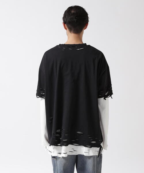 「FR(13)NDS」 長袖Tシャツ F ブラック メンズの画像