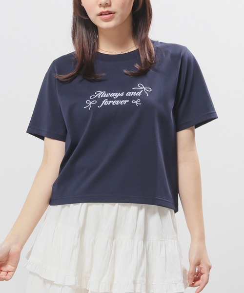 Honeys（ハニーズ） tシャツ 半袖 「ハニさら・接触冷感・UVカット