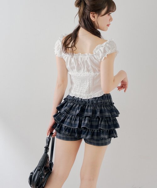 Chico（チコ） パンツ レイヤードティアードショートパンツ レディース