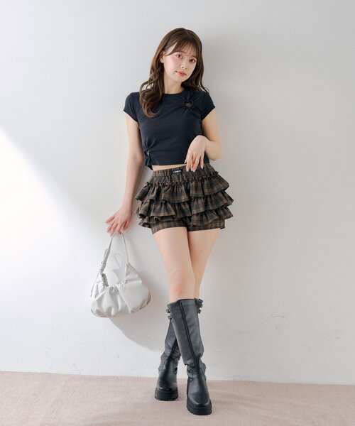 Chico（チコ） パンツ レイヤードティアードショートパンツ レディース