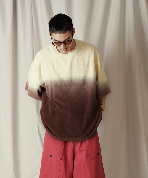 「Aphlotus」 半袖Tシャツ MEDIUM ネイビー メンズ_画像5