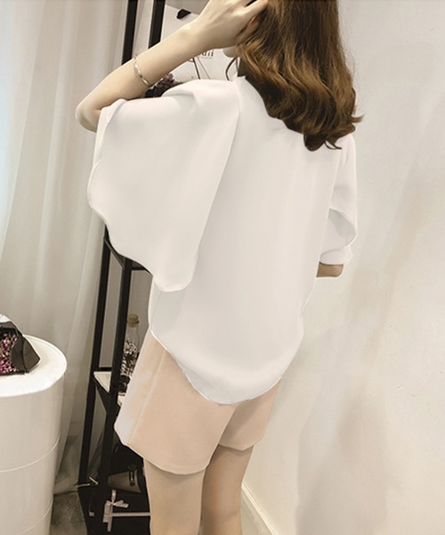 「Amulet」 半袖ブラウス X-LARGE ホワイト レディース_画像5