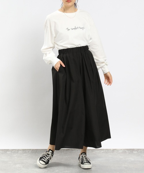 「GLOBAL WORK Smile Seed Store」 パンツ MEDIUM ブラック レディース_画像2