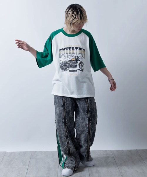 「Starting Over」 半袖Tシャツ L ホワイト系その他 メンズ_画像9