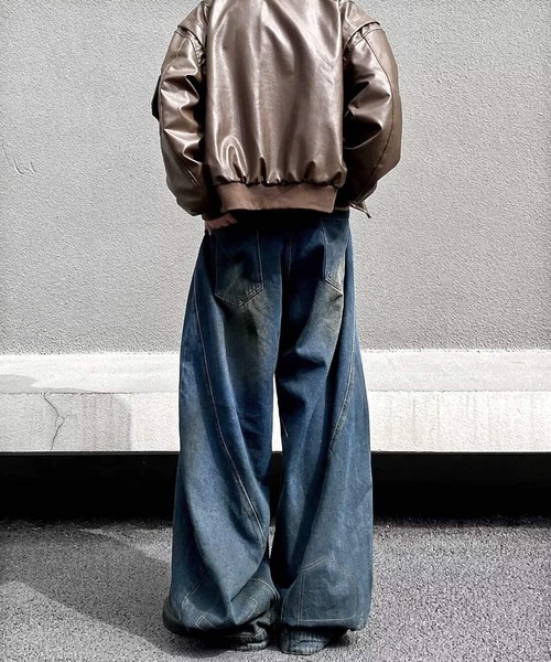 「JOHNNY WOLF」 デニムパンツ L ブルー メンズ_画像7