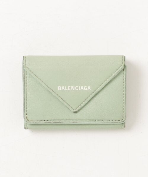 BALENCIAGA（バレンシアガ） ペーパー ミニウォレット - グリーン