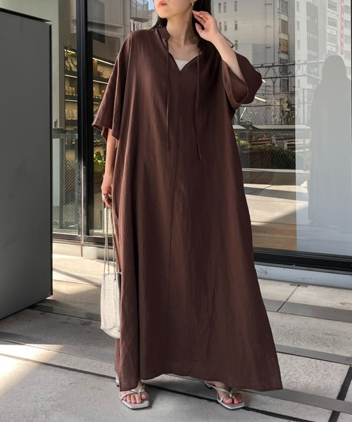 「CIAOPANIC TYPY」 半袖ワンピース ONE SIZE レッド レディース_画像3