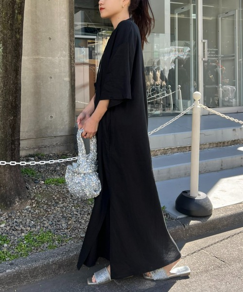 「CIAOPANIC TYPY」 半袖ワンピース ONE SIZE レッド レディース_画像7