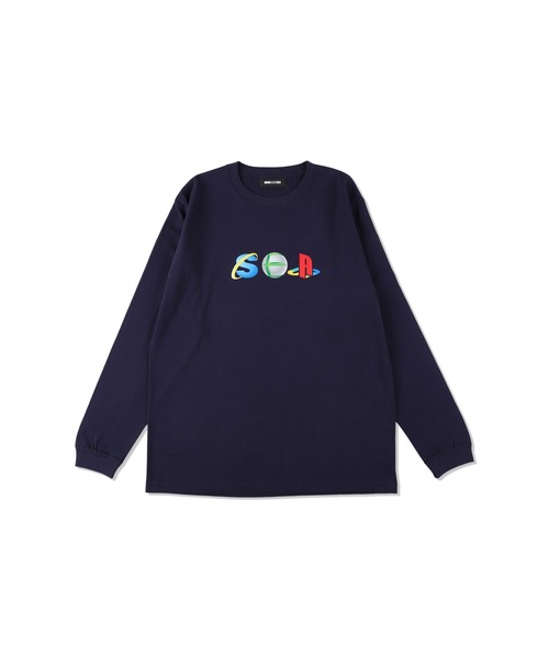 「WIND AND SEA」 長袖Tシャツ L ネイビー メンズ_画像4