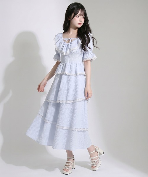 「DearMyLoveRose」 半袖ブラウス - ホワイト レディース_画像7