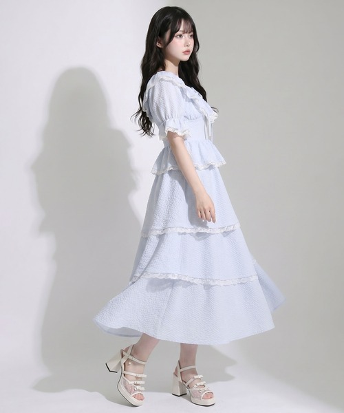 「DearMyLoveRose」 半袖ブラウス - ホワイト レディース_画像8