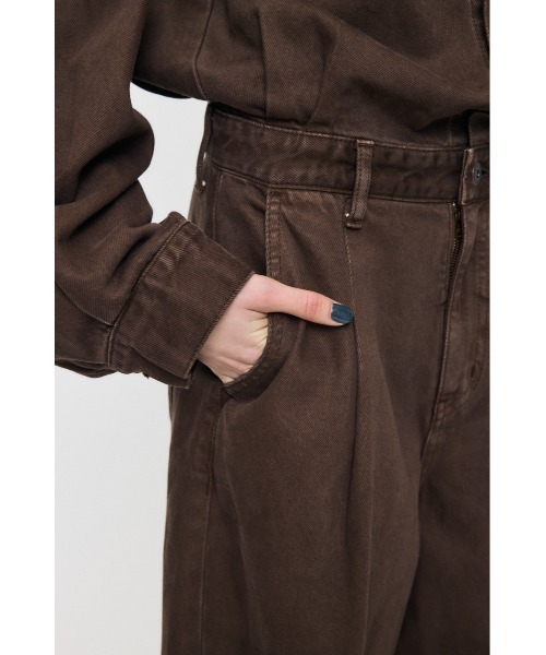 MOUSSY（マウジー） オールインワン TUCKED DENIM ジャンプスーツ