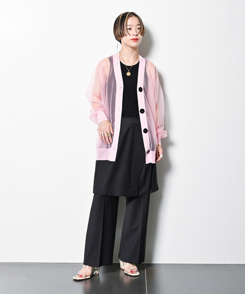 「TOGA PULLA」 ニットカーディガン SMALL ピンク レディース_画像5