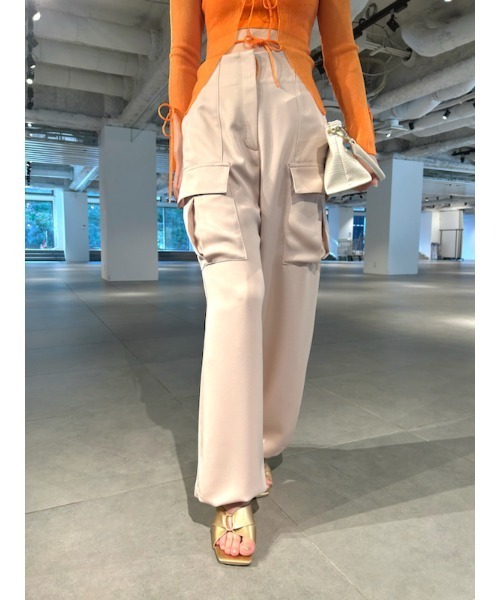 「LILY BROWN」 カーゴパンツ 0 オレンジ レディース_画像9