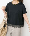 tシャツ 半袖 「追加2」ヘムレース付きTシャ...の詳細画像4