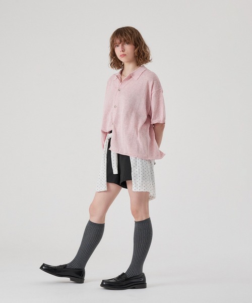 「ONCILY」 ニットカーディガン MEDIUM ピンク メンズ_画像7