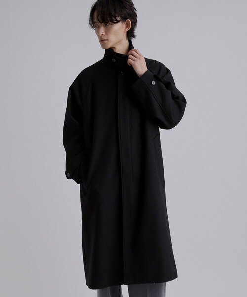 タケオキクチ TAKEO KIKUCHI　黒 カシミア混 コート tk.TAKEO KIKUCHI（ティーケータケオキクチ） ステンカラーコート