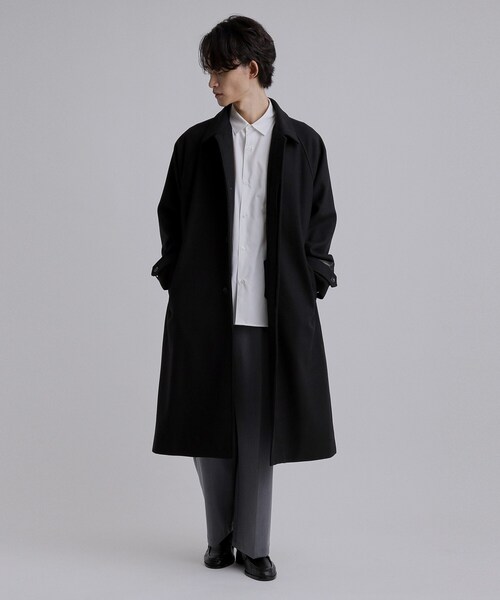 TAKEOKIKUCHI 40ct&525 黒 ステンカラー トレンチコート tk.TAKEO KIKUCHI（ティーケータケオキクチ） ステンカラーコート