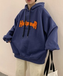ビッグシルエット裏起毛パーカー レディース / トップス パーカー フーディー トレーナー スウェット 裏起毛 リラックス ゆったり ビッグシルエット 長袖 秋冬 パーカー トレーナー レディース スウェット 長袖 トップス 秋