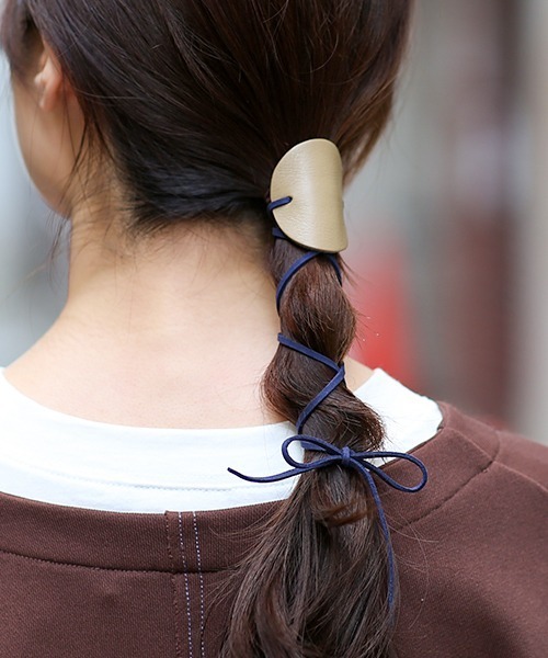 エスニック ヘアゴム a16 チチカカなどとあわせて☆ チチカカ（TITICACA） ヘアゴム サークルリバーシブルレザーヘアー