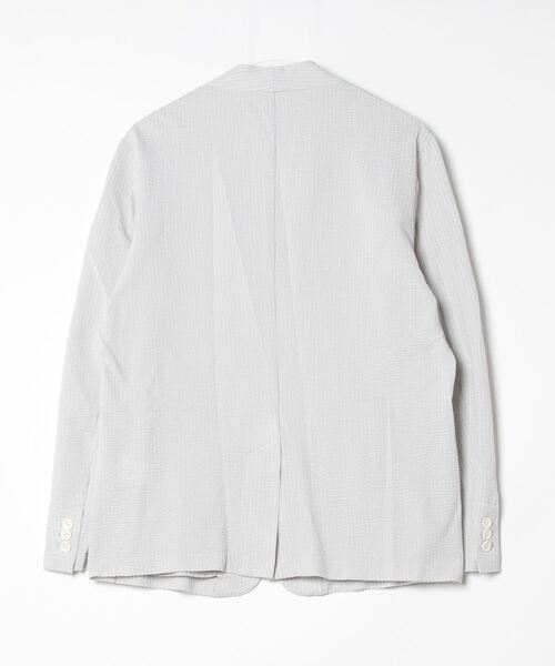 完売品【HIGH STREET】　サッカーストライプジャケット HIGH STREET ジャケット ノーカラージャケット STREET∴サッカー