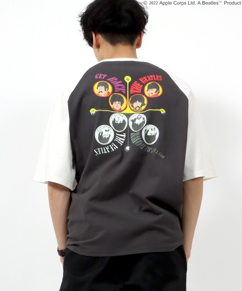 tシャツ 「THE BEATLES/ザ ビートルズ」ラグランスリーブTシャツ / バックプリントTシャツ レディース メンズ The Beatles tシャツ 「THE BEATLES/ザ ビートルズ」ラグラン