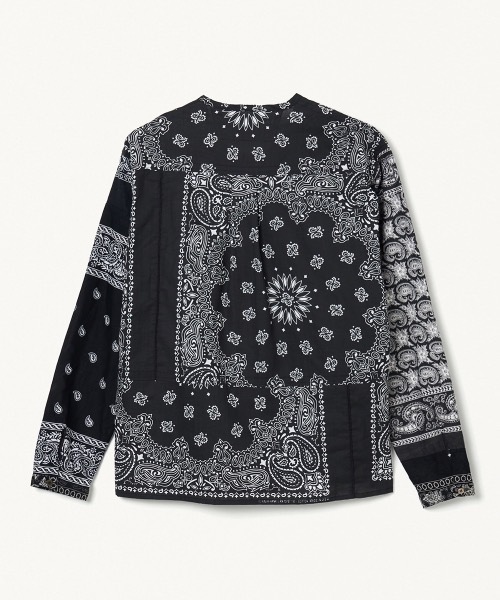 FORSOMEONE バンダナ FORSOMEONE シャツ BANDANA REMAKE SHIRT メンズ : ZOZOTOWN