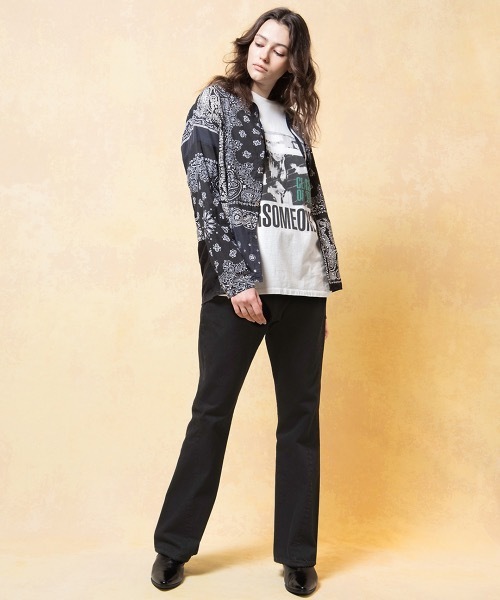 FORSOMEONE シャツ BANDANA REMAKE SHIRT メンズ : ZOZOTOWN