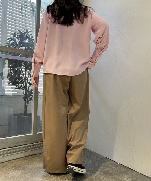 ブラウス シャツ 可愛いボリューム袖シャツ レディース : ZOZOTOWN 