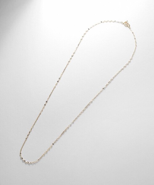 COCOSHNIK（ココシュニック） ネックレス K10フラワークロス×アズキ