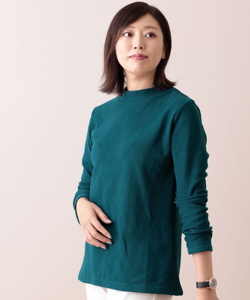 tシャツ やわらか起毛素材ハイネックプルオーバー レディース | BELLUNA PLUS | 03