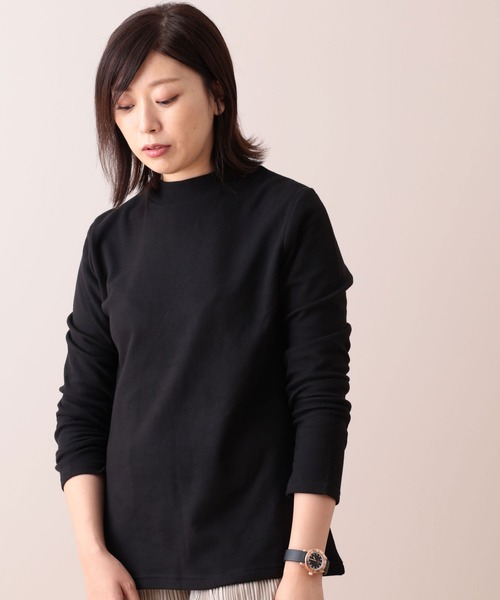 tシャツ やわらか起毛素材ハイネックプルオーバー レディース | BELLUNA PLUS
