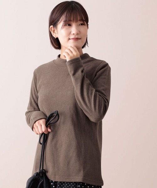 tシャツ やわらか起毛素材ハイネックプルオーバー レディース | BELLUNA PLUS | 02