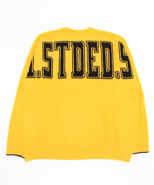 VIBGYOR セーター ニット 「Re:one」BACK STDED PRINT KNIT(MA