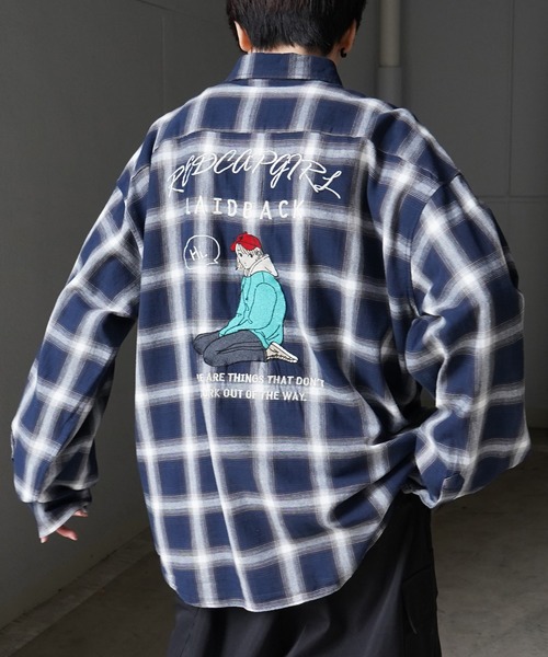 RED CAP GIRL シャツ 「RED GIRL」25SS バックプリント / 刺繍