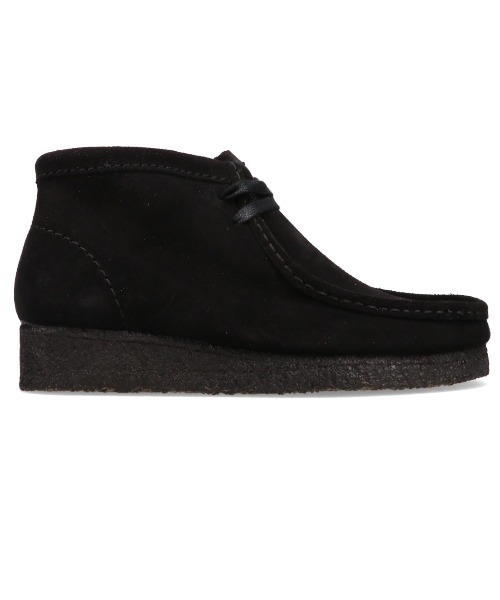 Clarks（クラークス） ブーツ Clarks Wallabee Boot. Black Sde