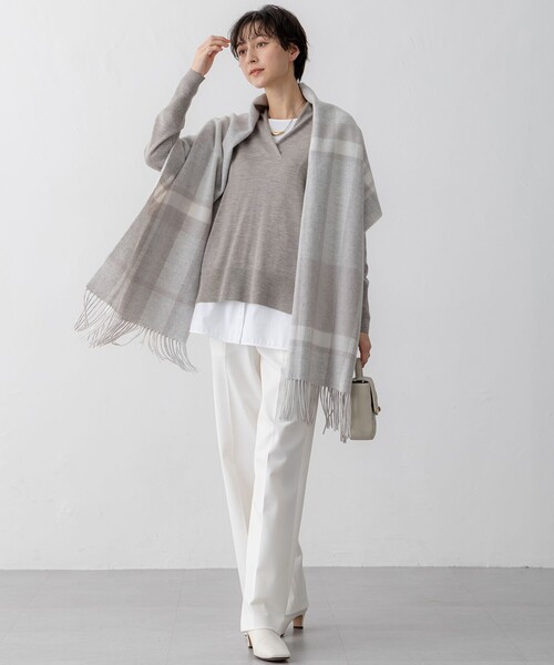 ワイドパンツ パンツ 「CLASSY.2月号掲載/洗える」TRストレッチギャバ