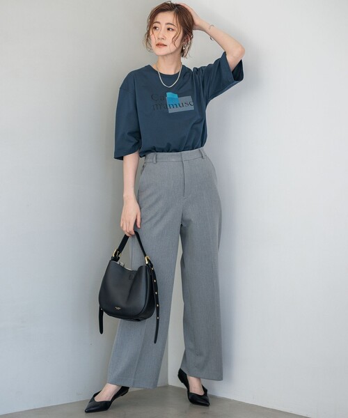ワイドパンツ パンツ 「CLASSY.2月号掲載/洗える」TRストレッチギャバ