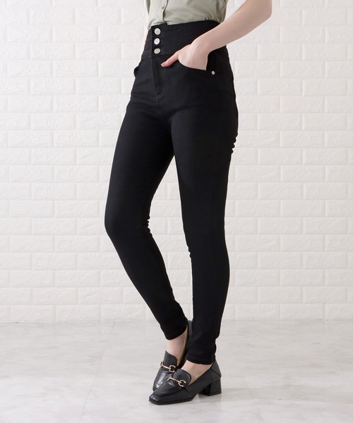 Lace Ladies ジーンズ デニム デニムパンツ ハイウエスト
