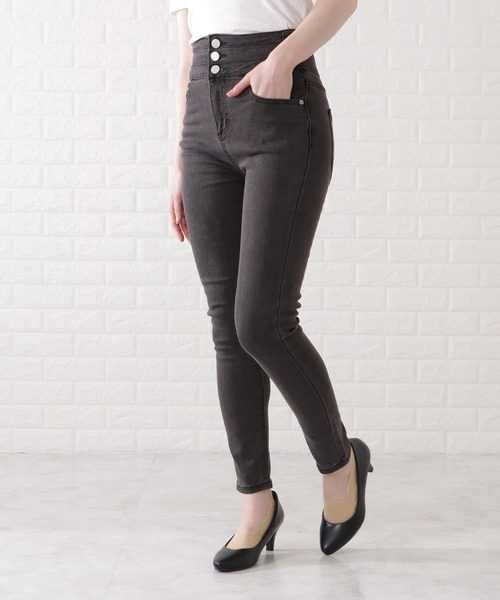 【逸品】 Lace Ladies ジーンズ デニム デニムパンツ ハイウエスト マタニティ