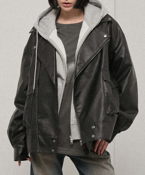 革ジャン ライダース 「Alfred Alex」オーバーサイズダブルライダース