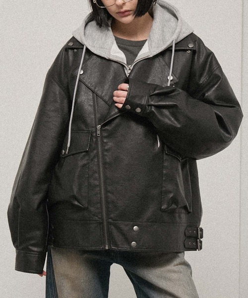 革ジャン ライダース 「Alfred Alex」オーバーサイズダブルライダース