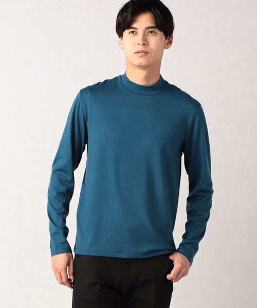 COMME CA MEN（コムサメン） tシャツ 「ウォッシャブルウール」 モック 