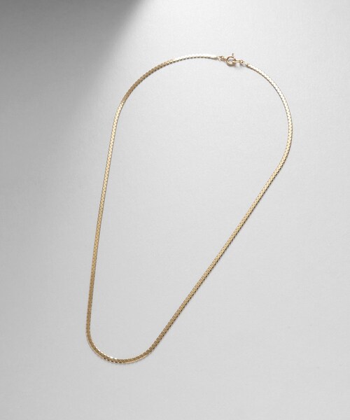 ネックレス K10スーパーベネフラット ネックレス レディースの画像