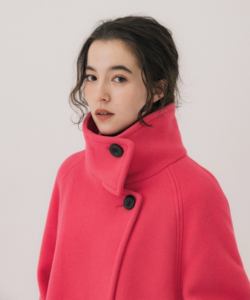 PUBLIC TOKYO ステンカラーコート コート 「3WAY」ウールベロア