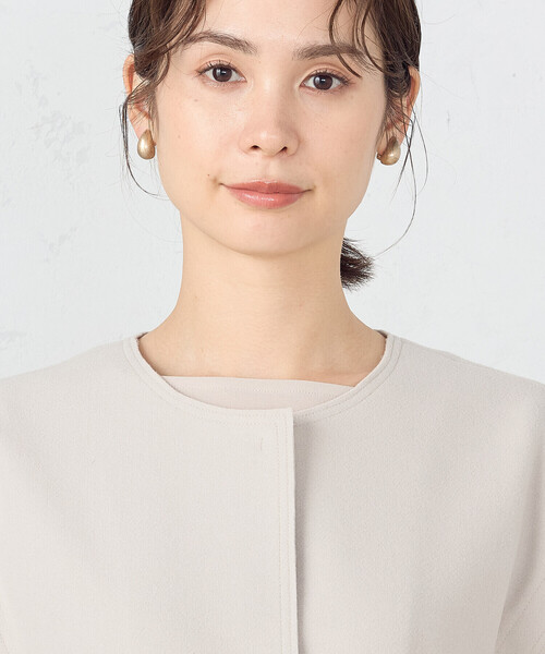 COMME CA ISM ベスト ジレ 圧縮ジャージー ロングジレ