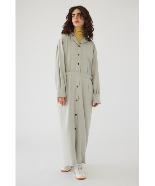 極美品☆リムアーク／Mannish style OP ワンピース M 紺 とろみ RIM.ARK パーティードレス ワンピース 入学式 Mannish style OP